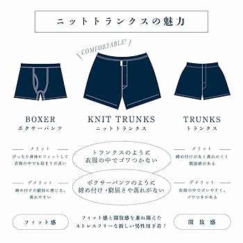 Amazon | [ZIVANE] ニットトランクス 前開き 日本製 無地 メンズ